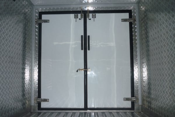 Moveable Partition with Butterfly Door